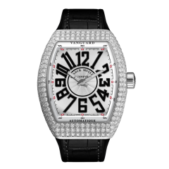 Franck Muller Vanguard Diamonds 44 x 53.7 mm V 45 S AT D (NR) OG WH BLK