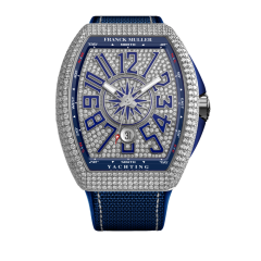 Franck Muller Vanguard Yachting Diamonds 44 x 53.7 mm V 45 SC DT YACHT D CD (BL) OG BL BL