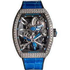 V 45 T GR CS SQT D (BL) AC SK BL | Franck Muller Vanguard Gravity 44 x 53.7 mm watch | Buy Now