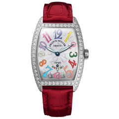 Franck Muller Cintree Curvex Color Dreams 25.1 x 35.1 mm 1750 S6 COL DRM D OG WH RD