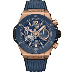 421.OL.5180.RX | Hublot Big Bang Unico King Gold Blue Ceramic 44 mm watch. Buy Online