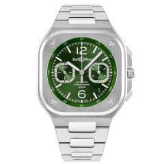 BR05C-GN-ST/SST | Bell & Ross BR 05 Chrono Green Steel Automatic 42 mm watch | Buy Online