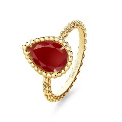 Boucheron Serpent Bohème Couleur Yellow Gold Carnelian Ring JRG02913