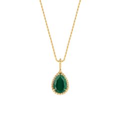 JPN00583 | Buy Boucheron Serpent Boheme Yellow Gold Malachite Pendant