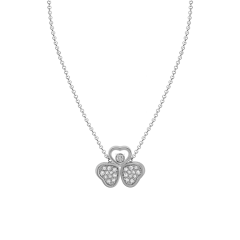 Chopard Happy Hearts White Gold Diamond Pendant 81A083-1911