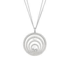 Chopard Happy Spirit White Gold Diamond Pave Pendant 798233-1001