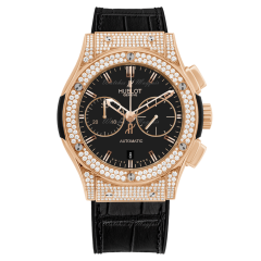 521.OX.1180.LR.1704 | Hublot Classic Fusion Chronograph Gold Diamonds Automatic 45 mm watch. Buy Online