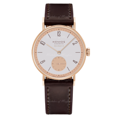 160.S1 | Nomos Tangente Rose Gold Neomatik 175 Years Watchmaking Glashutte Folding Clasp 35 mm watch. Buy Online