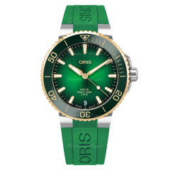 01 400 7769 6357-07 4 22 77FC | Oris Aquis Date Calibre 400 Green Automatic 41.5 mm watch. Buy Online