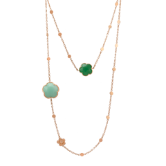 Pasquale Bruni Bon Ton Goddesses Rose Gold Chrysoprase Necklace 15608R