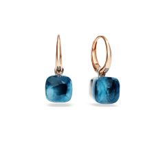 POB2010_O6000_000TL | Buy Pomellato Nudo White and Rose Gold Topaz Earrings