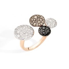 Pomellato Sabbia Rose Gold Diamond Ring PAC0010_07BWR_DBX00