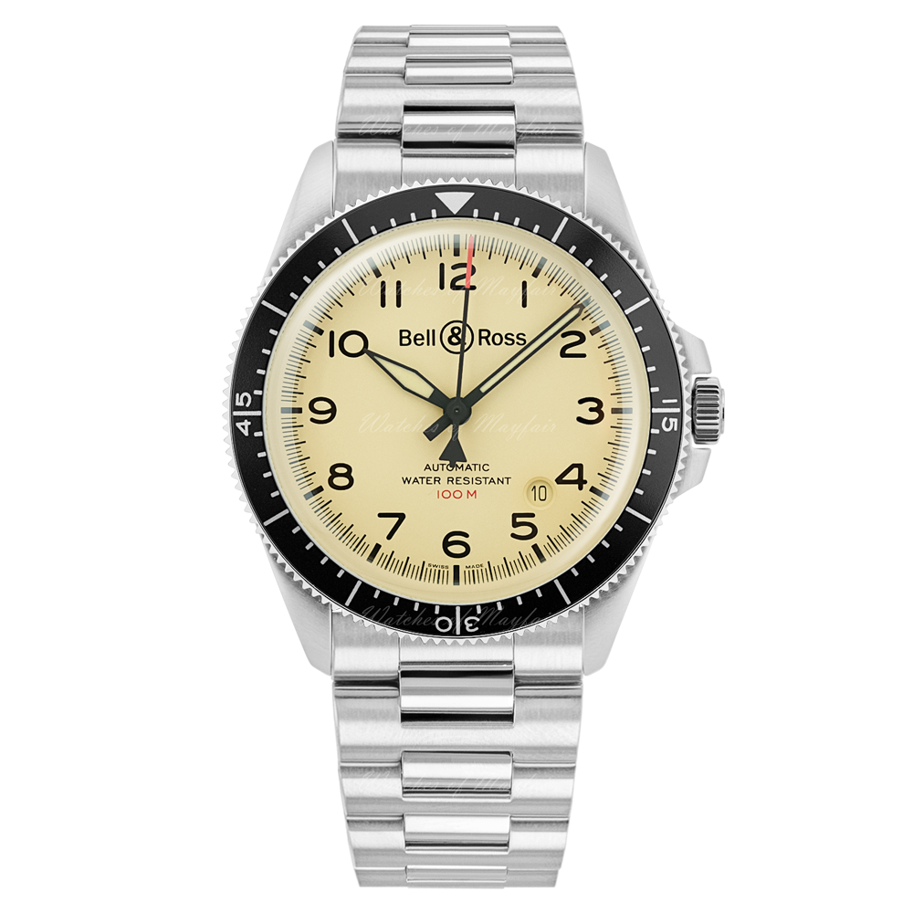 Bell Ross Vintage BR V2 92 Military Beige 41 mm BRV292 BEI ST SST