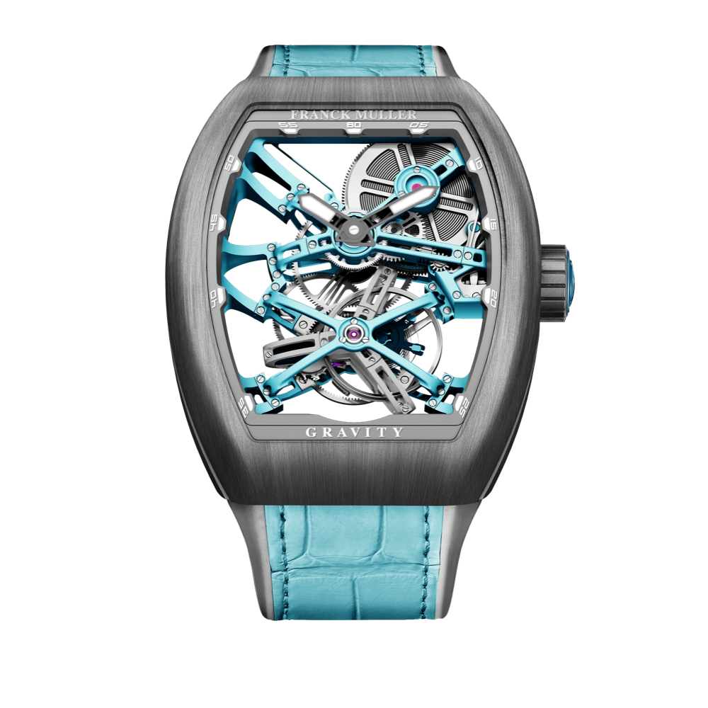 Franck Muller Vanguard Gravity 44 x 53.7 mm V 45 T GR CS SQT BR TU TT SK BBLU