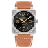 BR0392-GH-ST/SCA | Bell & Ross Br 03-92 Golden Heritage 42mm watch. Buy Online