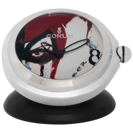 0092/00002 | Corum Bubble Joker Stainless Steel Desk Clock Limited Edition. Buy Online