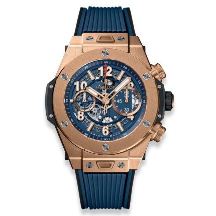 411.OX.5189.RX | New Hublot Big Bang Unico King Gold Blue 45mm watch. Buy Online