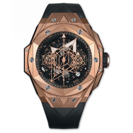 418.OX.1108.RX.MXM19 | Hublot Big Bang Unico Sang Bleu II King Gold 45 mm watch. Buy Online