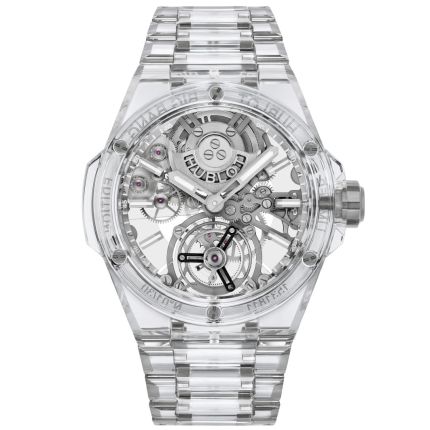 455.JX.0120.JX | Hublot Big Bang Integral Tourbillon Full Sapphire 43 mm watch. Buy Online