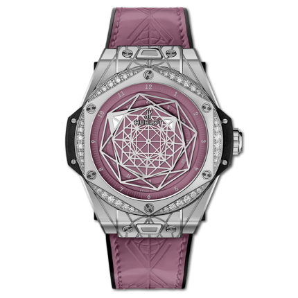 465.SS.89P7.VR.1204.MXM20 | Hublot Big Bang Sang Bleu One Click Steel Pink Diamonds 39mm watch. Buy Online