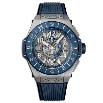 471.NL.7112.RX | Hublot Big Bang Unico GMT Titanium Blue Ceramic 45 mm watch. Buy Online