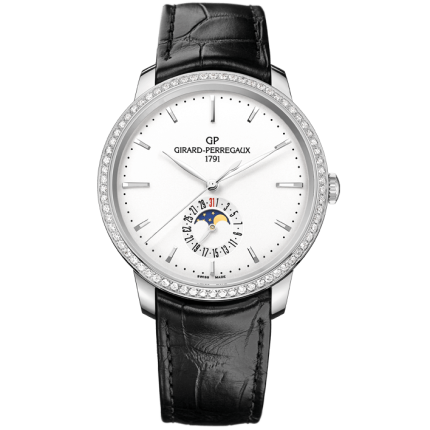 49545D11A131-BB60 | Girard-Perregaux 1966 Date and Moon Phases 40 mm watch. Buy Online