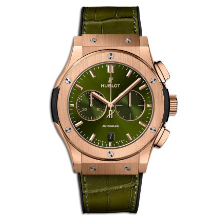 541.OX.8980.LR | Hublot Classic Fusion Chronograph King Gold Green 42 mm watch. Buy Online