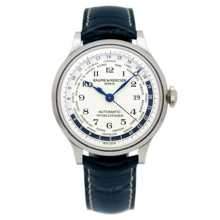 10106 | Baume & Mercier Capeland Steel 44mm watch. Buy Online