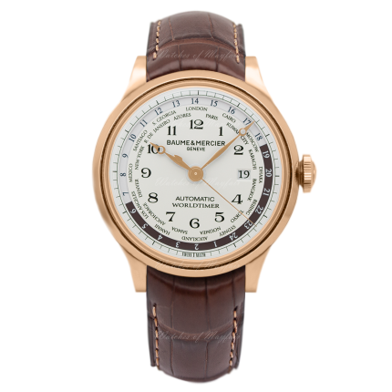 10107 | Baume & Mercier Capeland 18K Red Gold 44mm watch. Buy Online