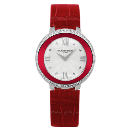 10200 | Baume & Mercier Promesse Diamond-set Steel 34.4mm watch. Buy Online