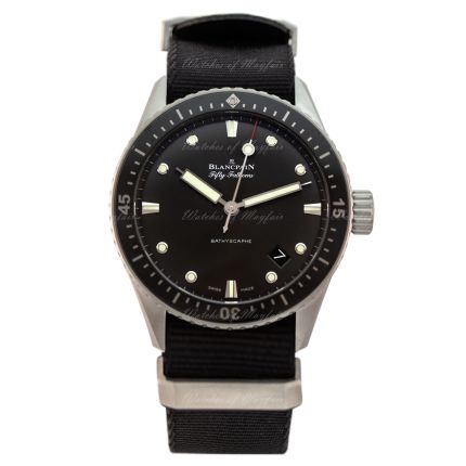 5000-1110-NABA Blancpain Fifty Fathoms Bathyscaphe 43 mm watch. Buy Online
