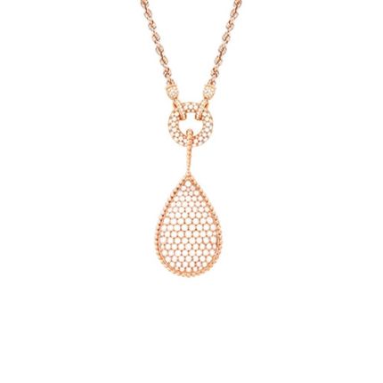 JCL00931 | Boucheron Serpent Boheme Pink Gold Diamond Pendant
