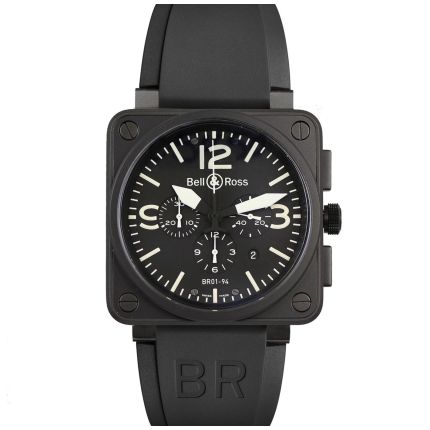 BR0194-BL-CA | Bell & Ross BR 01-94 Carbon 46 mm watch | Buy Online