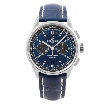 AB0118A61C1P2 | Breitling Premier B01 Chronograph 42 Steel watch. Buy Online