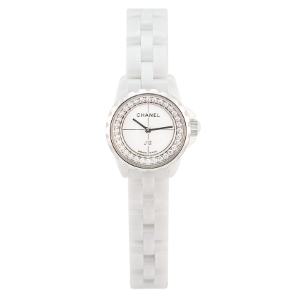 H5237 | Chanel J12 XS White Ceramic & Steel Diamonds 19mm watch | Buy Online