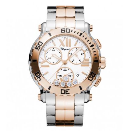 288499-6002 | Chopard Happy Sport 42 mm Chrono watch. Buy Online