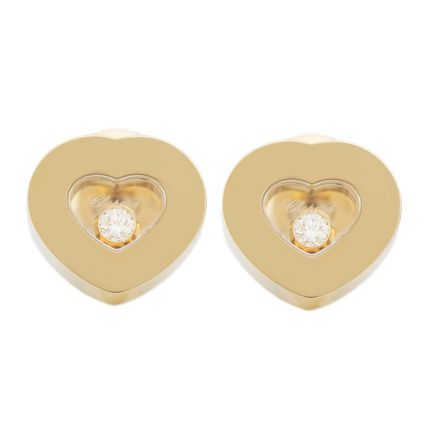 834854-0001 | Buy Chopard Happy Diamonds Yellow Gold Diamond Earrings