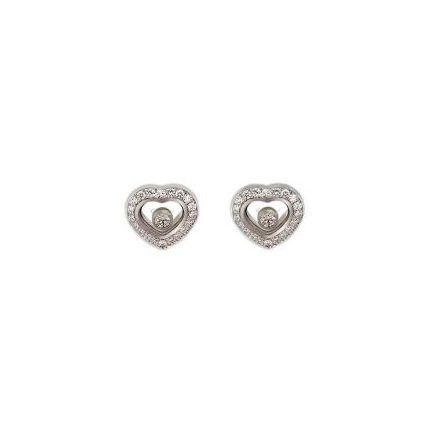 836718-1001 | Buy Chopard Happy Diamonds White Gold Diamond Ear Pins