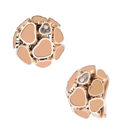 847482-5601 | Buy Chopard Happy Hearts Rose Gold Rose Stone Earrings
