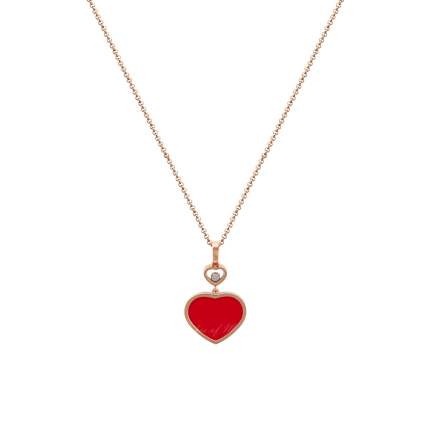 797482-5801 | Buy Chopard Happy Hearts Rose Gold Red Stone Pendant
