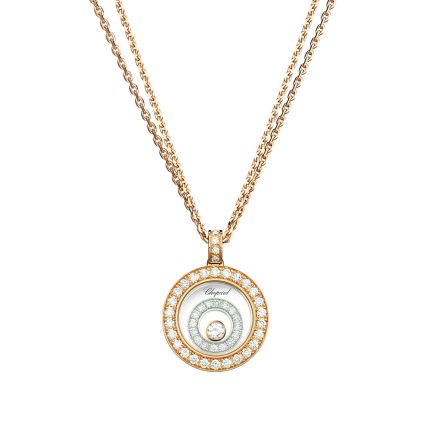 Chopard Happy Spirit Rose and White Gold Pendant 795422-9002