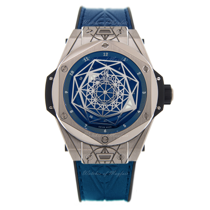 415.NX.7179.VR.MXM18 | Hublot Big Bang Sang Bleu Titanium Blue 45 mm watch. Buy Online