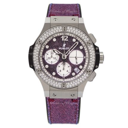 341.SX.2790.NR.1104.JEANS14 | Hublot Big Bang 41mm Purple Jeans Diamonds watch. Buy Online