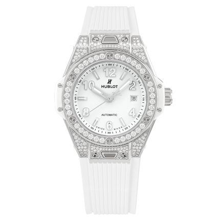 485.SE.2010.RW.1604 | Hublot Big Bang One Click Steel White Pave 33 mm watch | Buy Now 