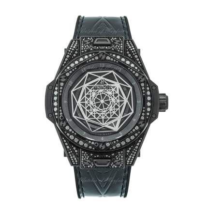 465.CS.1114.VR.1700.MXM18 | Hublot Big Bang Sang Bleu All Black Pave 39 mm watch. Buy Online