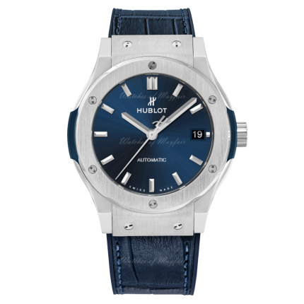 565.NX.7170.LR | New Hublot Classic Fusion Blue Titanium 38mm watch. Buy Online