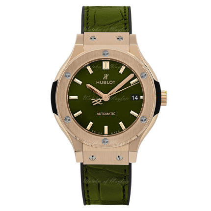 565.OX.8980.LR | Hublot Classic Fusion Green King Gold 38 mm watch. Buy Online