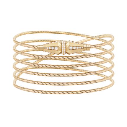 JBT00760 |Jack de Boucheron Yellow Gold Diamond Transformable Bracelet