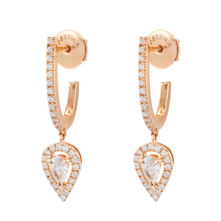 7480 | Buy Online Messika Joy Pink Gold Diamond Earrings