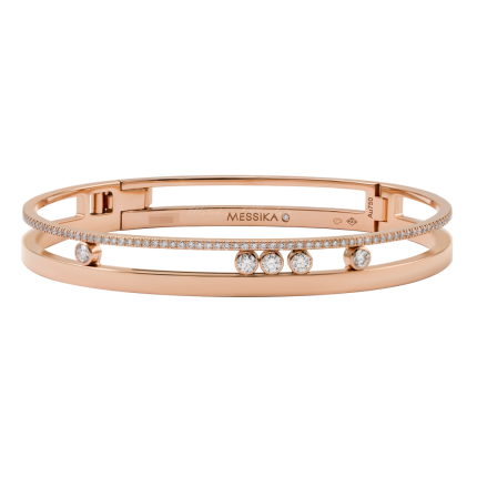 6514 | Buy Messika Move Romane Pink Gold Diamond Bracelet Size XL